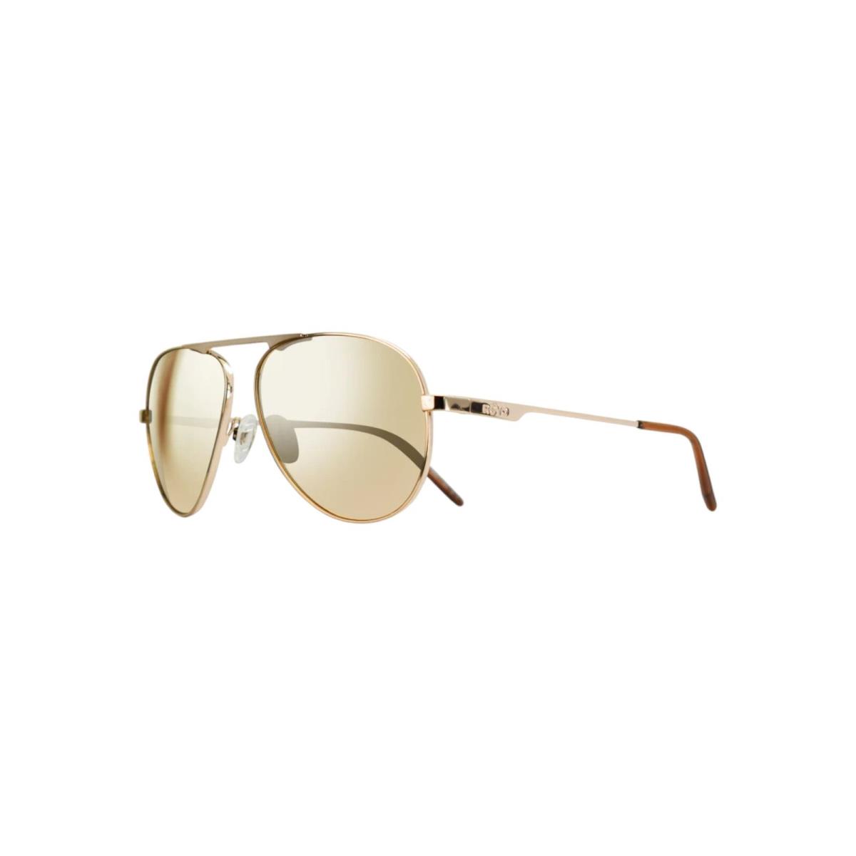 Revo Men`s Metro Gold Aviator Frame Polarized Sunglasses 60-14-140