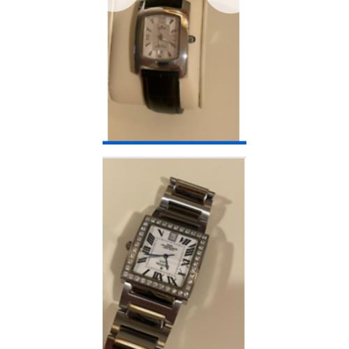 Lot 2 Mens Womans Unisex Croton Stainless Watch