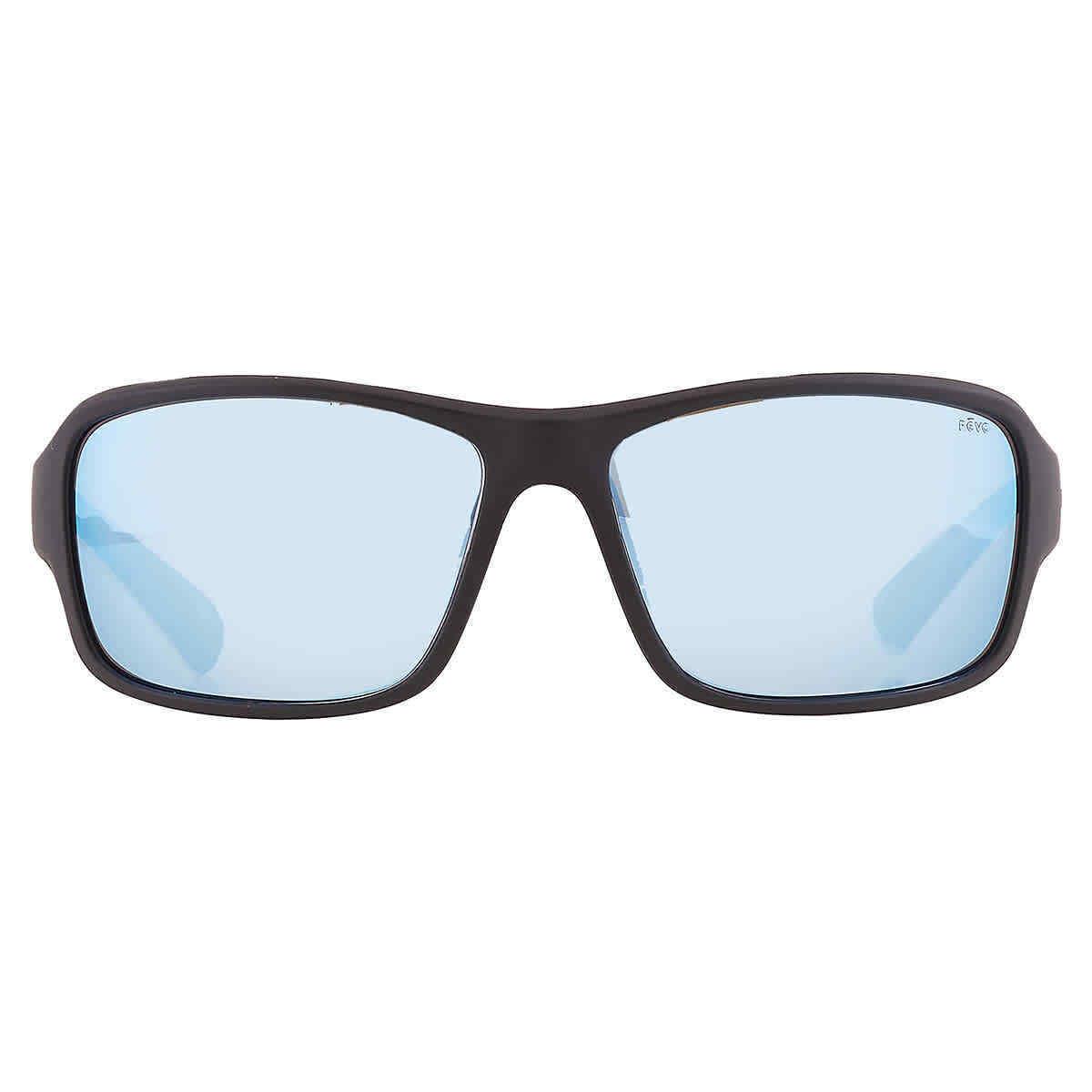 Revo Border Blue Water Polarized Wrap Men`s Sunglasses RE 1093 01 BL 66