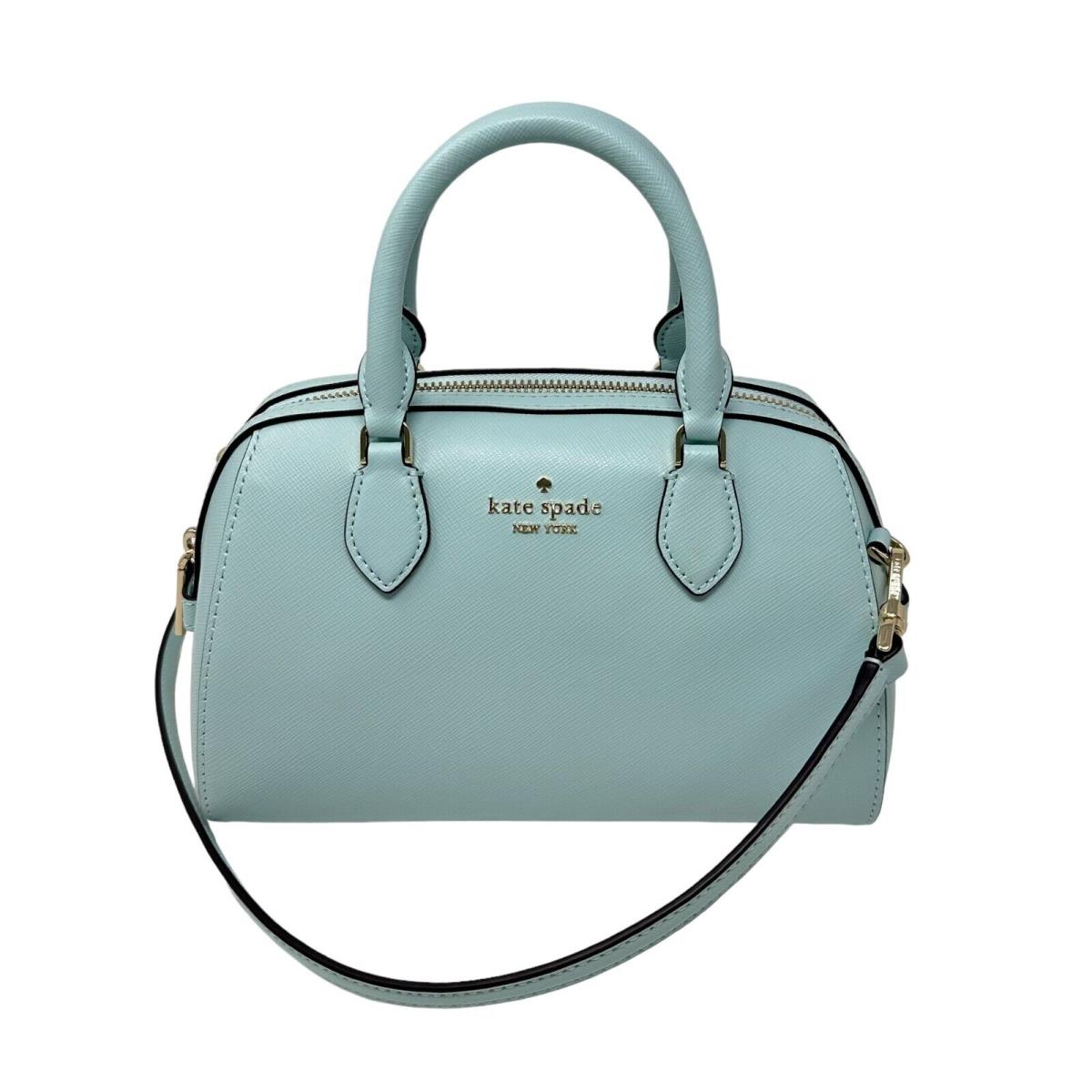 Kate Spade Madison Saffiano Leather Blue Glow Duffle Crossbody Bag KF493