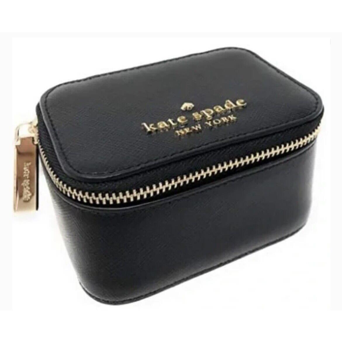 Kate Spade Staci Jewelry Travel Case Holder in Black Leather