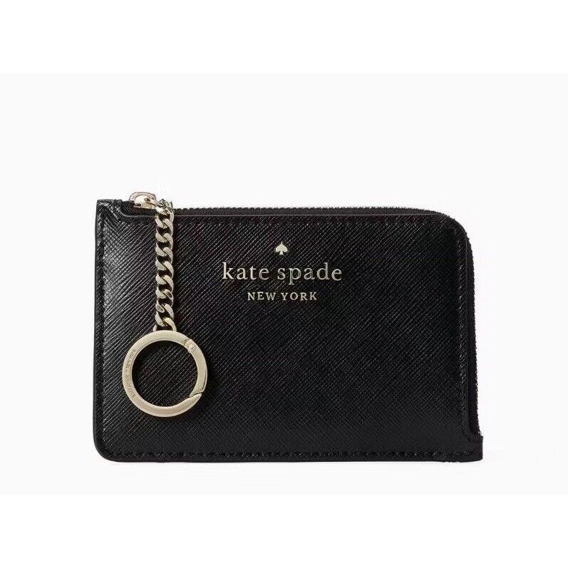 Kate Spade New York Madison Medium L-zip Card Holder Black