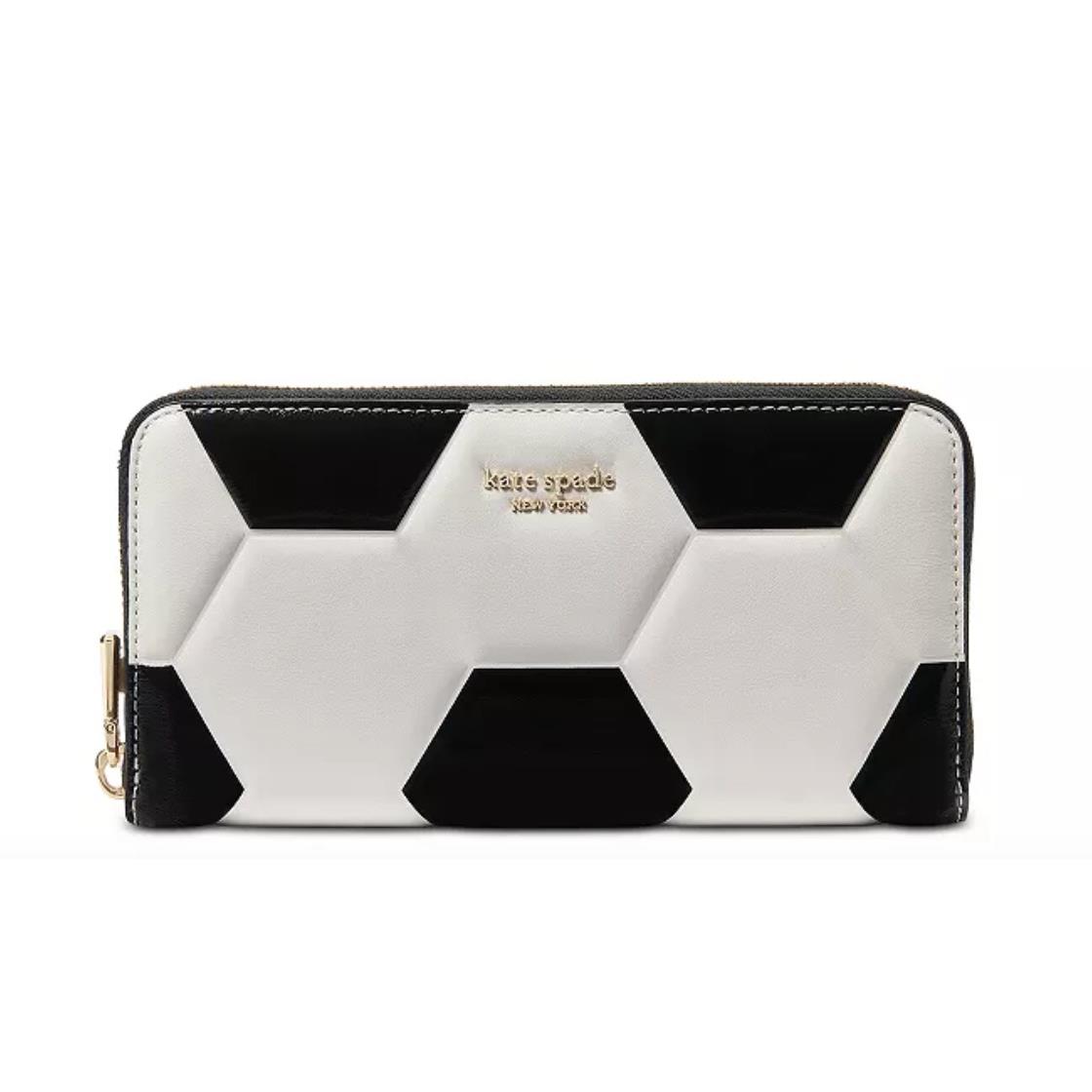 Kate Spade Kickoff Embossed Leather Zip Around Continental Wallet