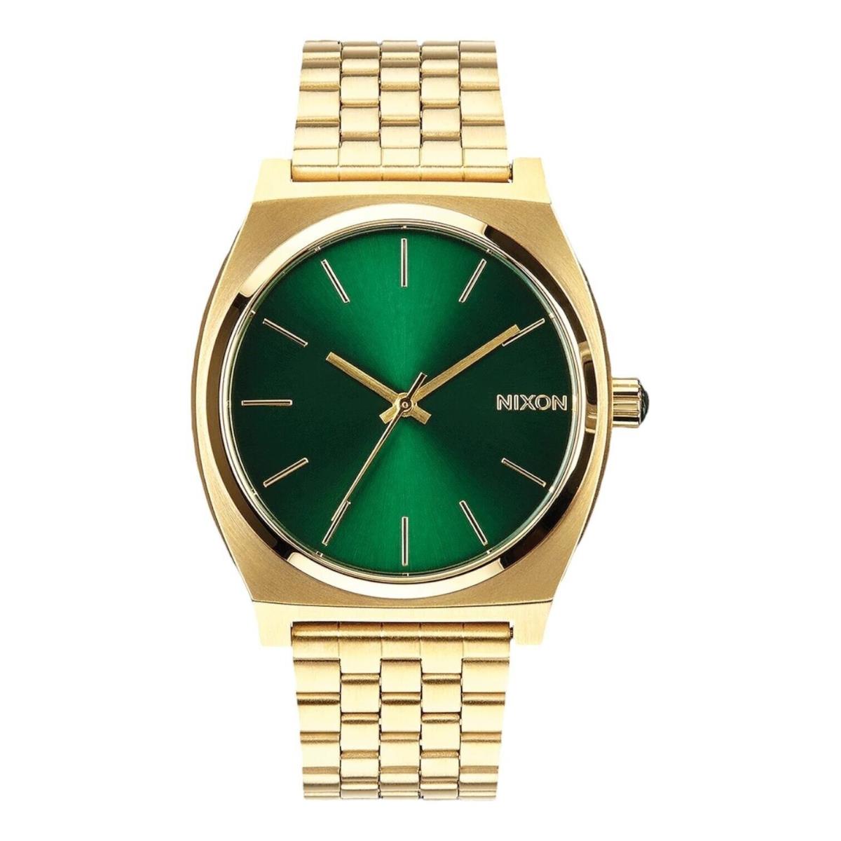 Nixon The Time Teller In Gold/green Sunray