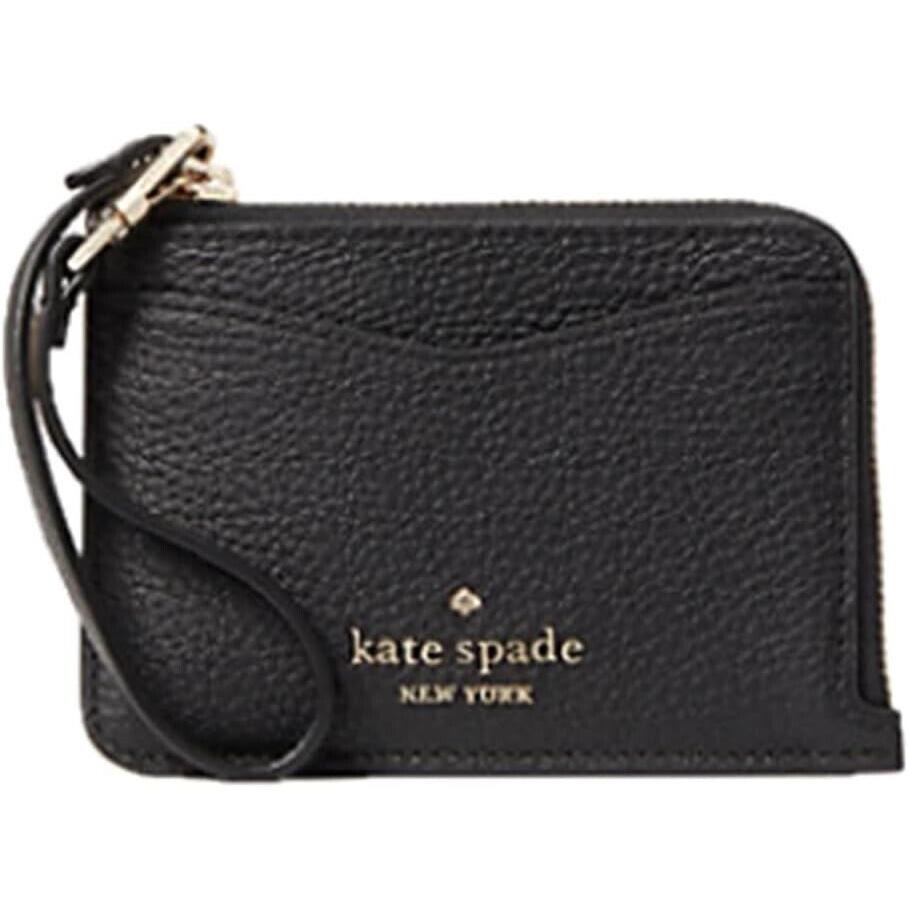 Kate Spade Leila Small Card Holder Wristlet Black