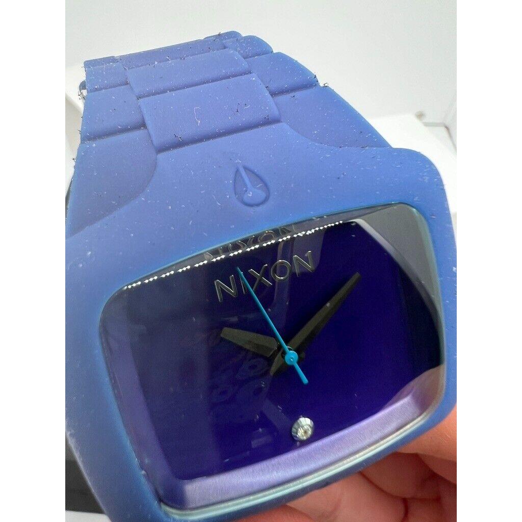 Nixon Rubber Player Purple A139 230 Blue Band Purple Face