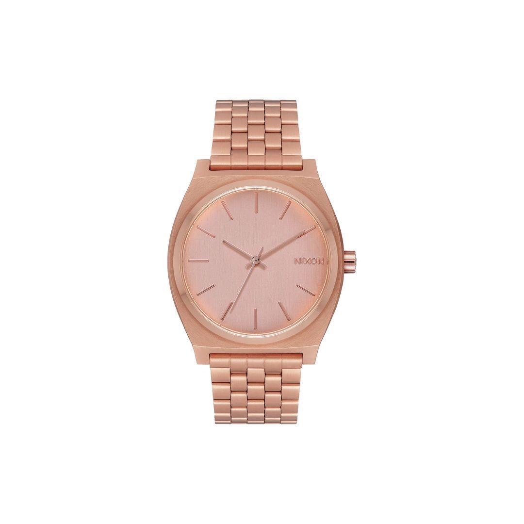 Nixon Small Time Teller Watch All Rose Gold Stainless Steel Analog Watch