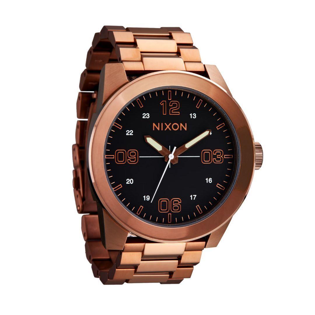 Nixon Corporal SS Watch Chocolate/dark Roast Stainless Steel Analog Watch