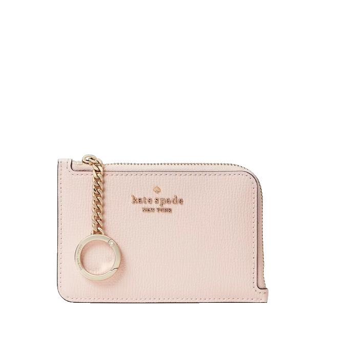 Kate Spade Darcy Medium L-zip Card Holder Wallet in Rose Smoke WLR00595