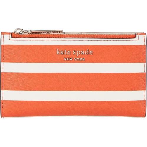 Kate Spade New York Spencer Stripe Small Slim Bifold Wallet New