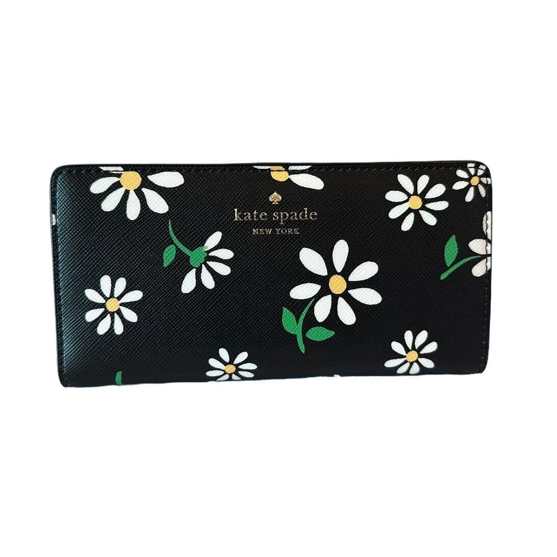 Kate Spade Dana Daisies Large Slim Bifold Wallet