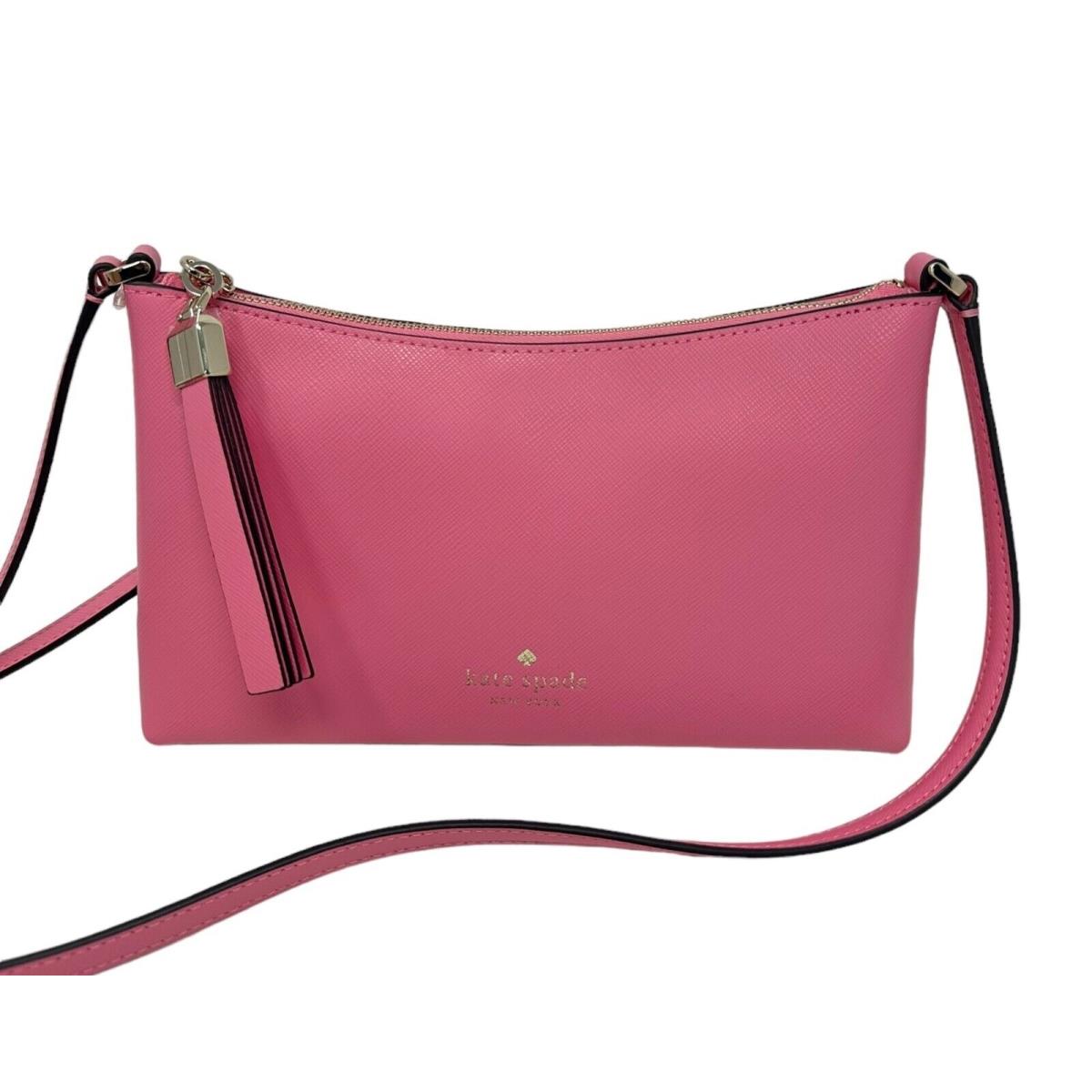 Kate Spade Saffiano Leather Sadie Blossom Pink Crossbody Bag KE594