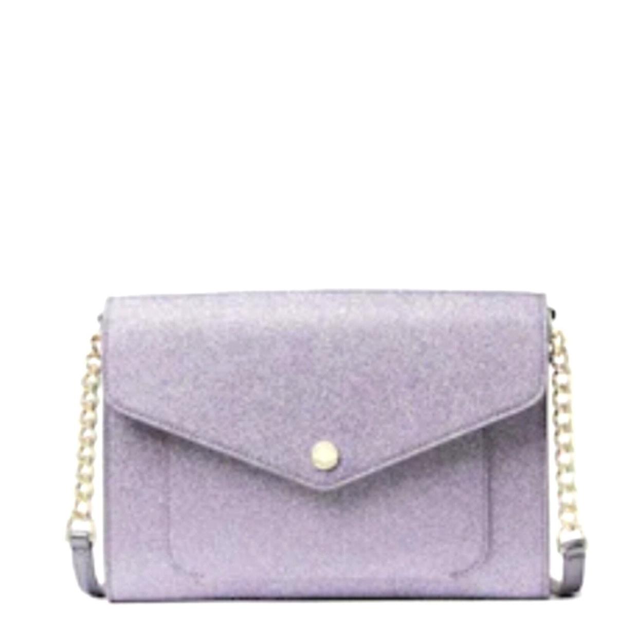 Kate Spade Tinsel Flap Crossbody IN Purple Lilac Frost