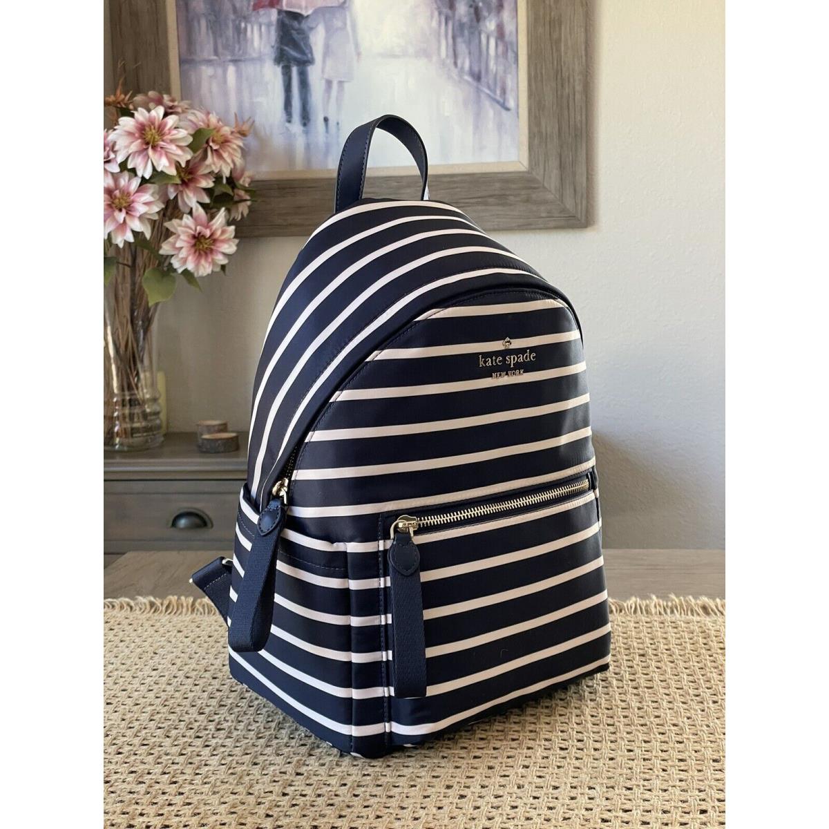 Kate spade striped backpack hotsell