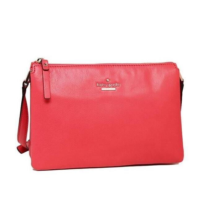 Kate Spade Gabriella Ivy Place Geranium Leather Shoulder Crossbody Bag PXRU5373