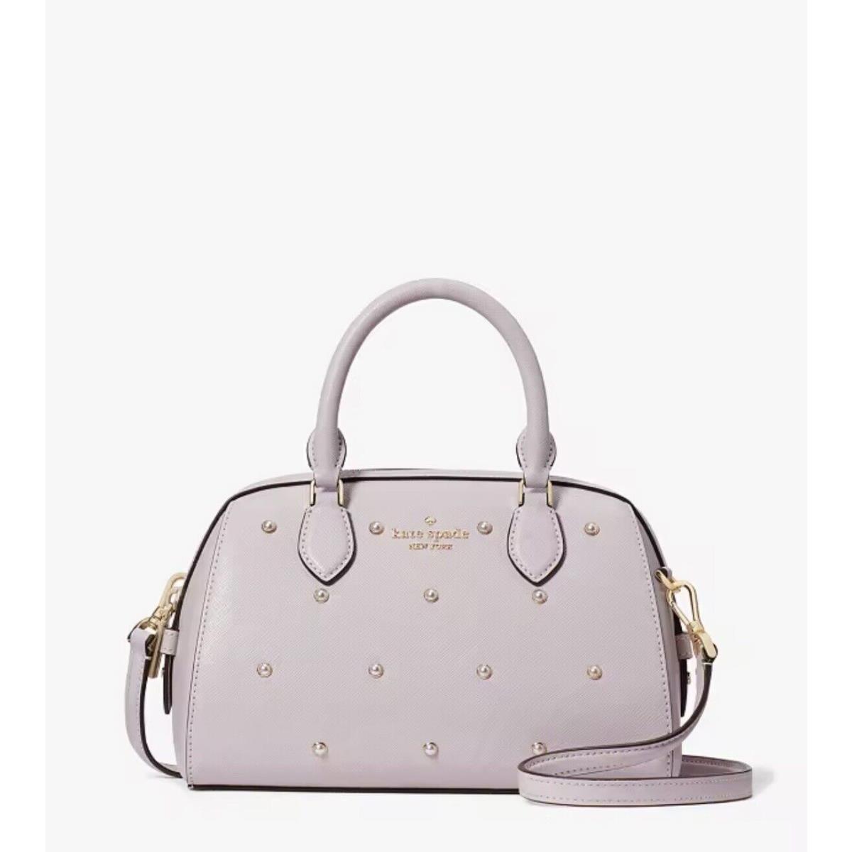 Kate Spade New York Madison Studded Pearls Duffle Crossbody Lilac Moonlight