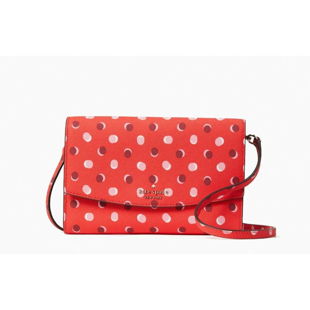 New Kate Spade Laurel Way Winni Crossbody Purse Bag Fiesta Dot Digital Red