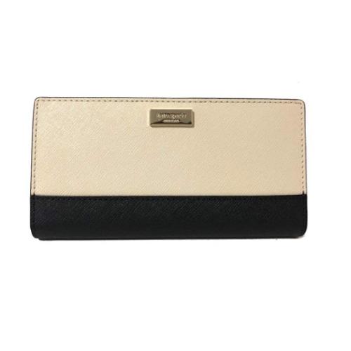 Kate Spade Laurel Way Stacy Clutch Wallet Leather Porcela