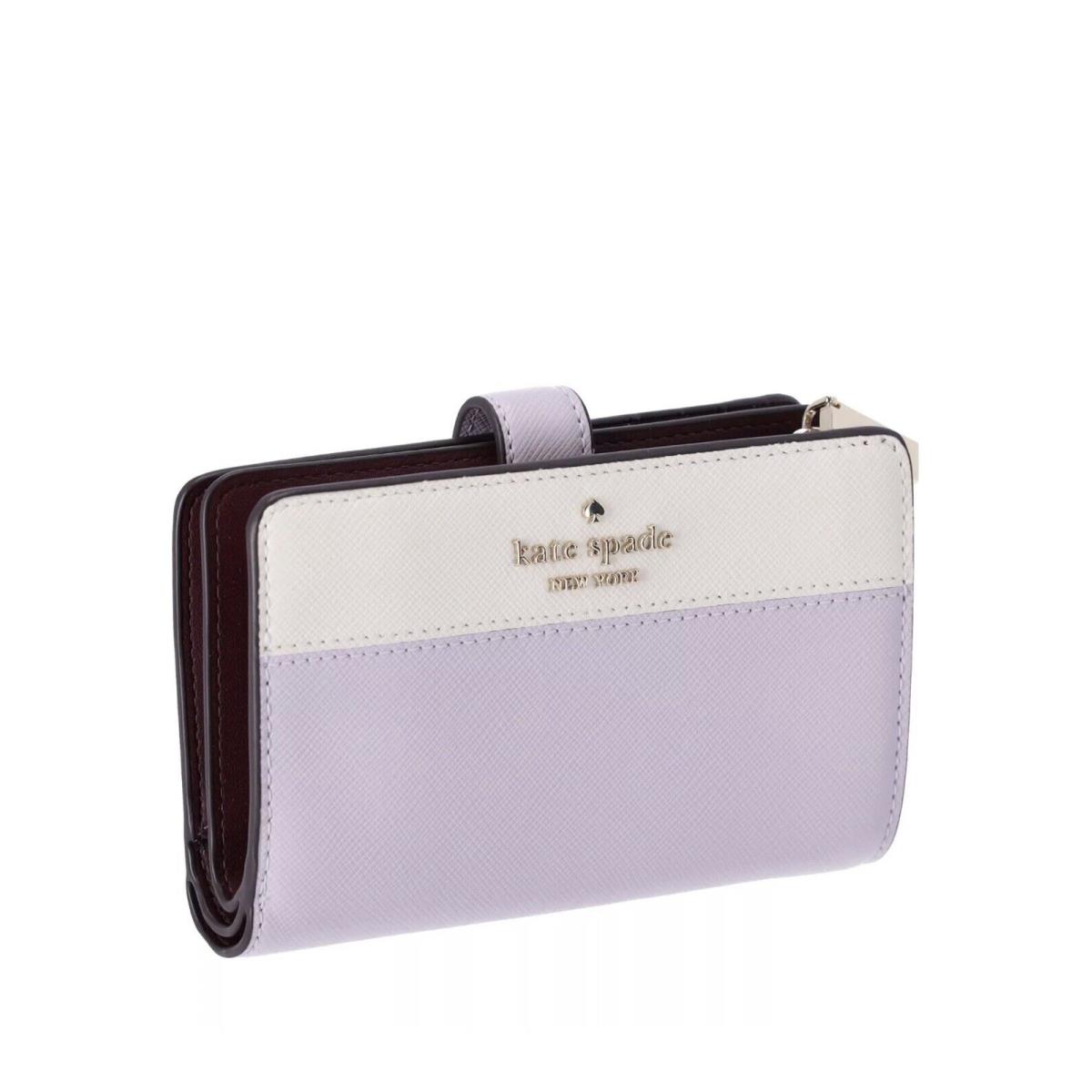 Kate Spade New York Madison Medium Compact Bifold Wallet In Lilac Moonlight