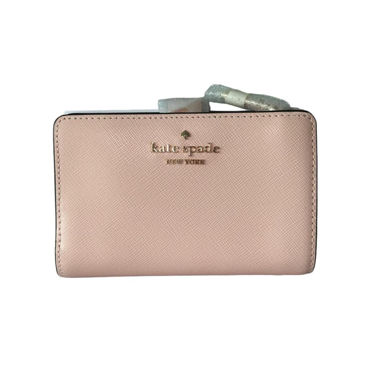 Kate Spade Madison Medium Compact Bifold Wallet in Conch Pink