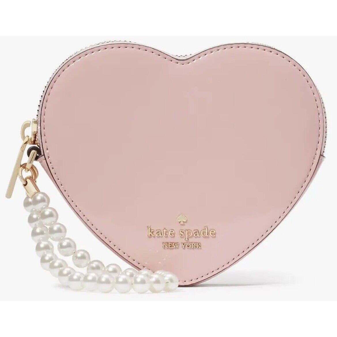 Kate Spade New York Love Shack 3d Heart Wristlet Tea Rose Multi