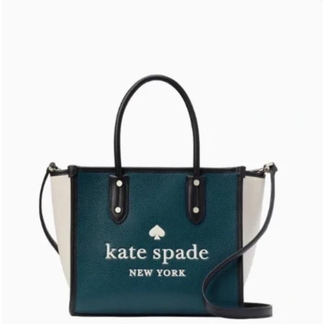 Kate Spade Ella Small Tote Leather Purse Satchel - Peacock