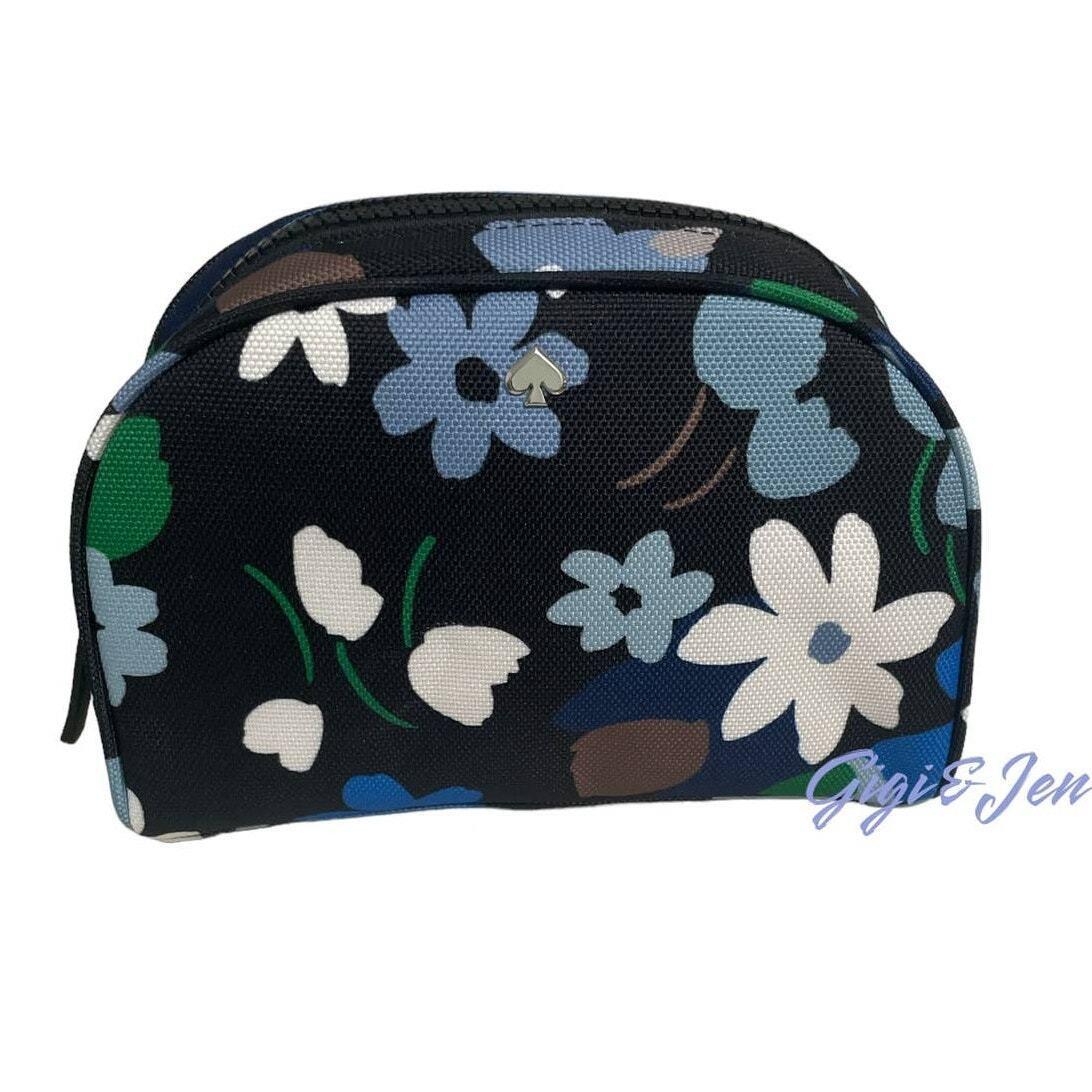 Kate Spade Jae Bold Blooms Medium Dome Cosmetic Makeup Bag