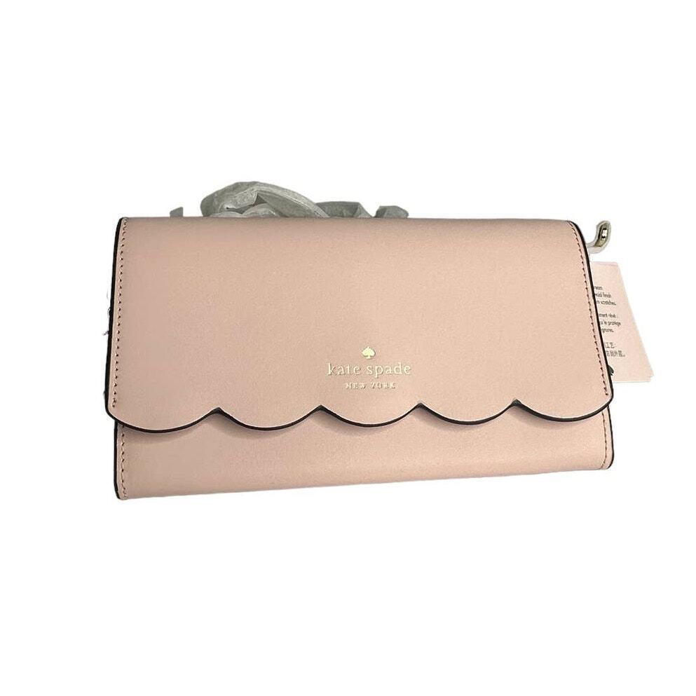 Kate Spade York Gemma Wallet on a Chain Shoulder Bag In Rose Smoke