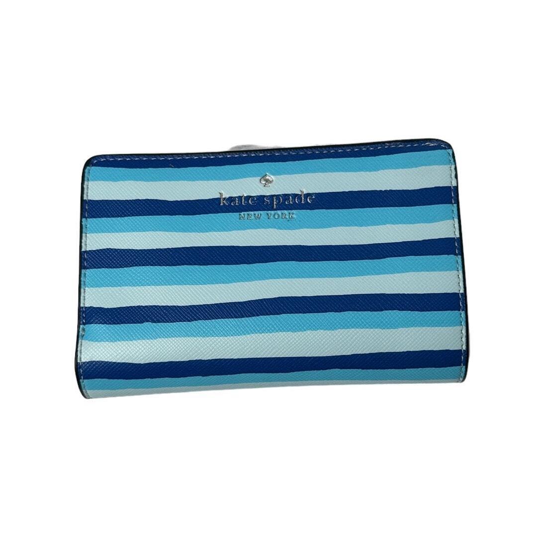 Kate Spade Schuyler Wave Stripe Medium Compact Bifold Wallet