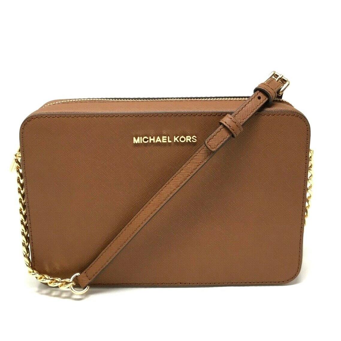 Michael Kors Jet Set Item Large East West Crossbody Chain Handbag Clutch Luggage