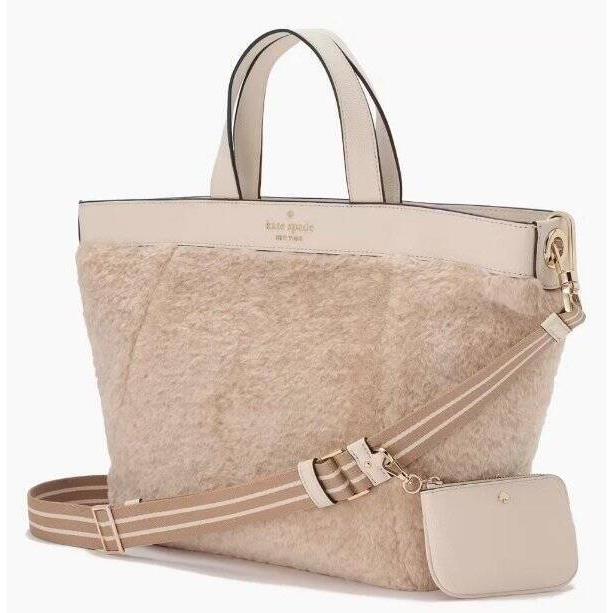 Kate Spade New York Shearling Rosie Satchel - Exterior: Ivory