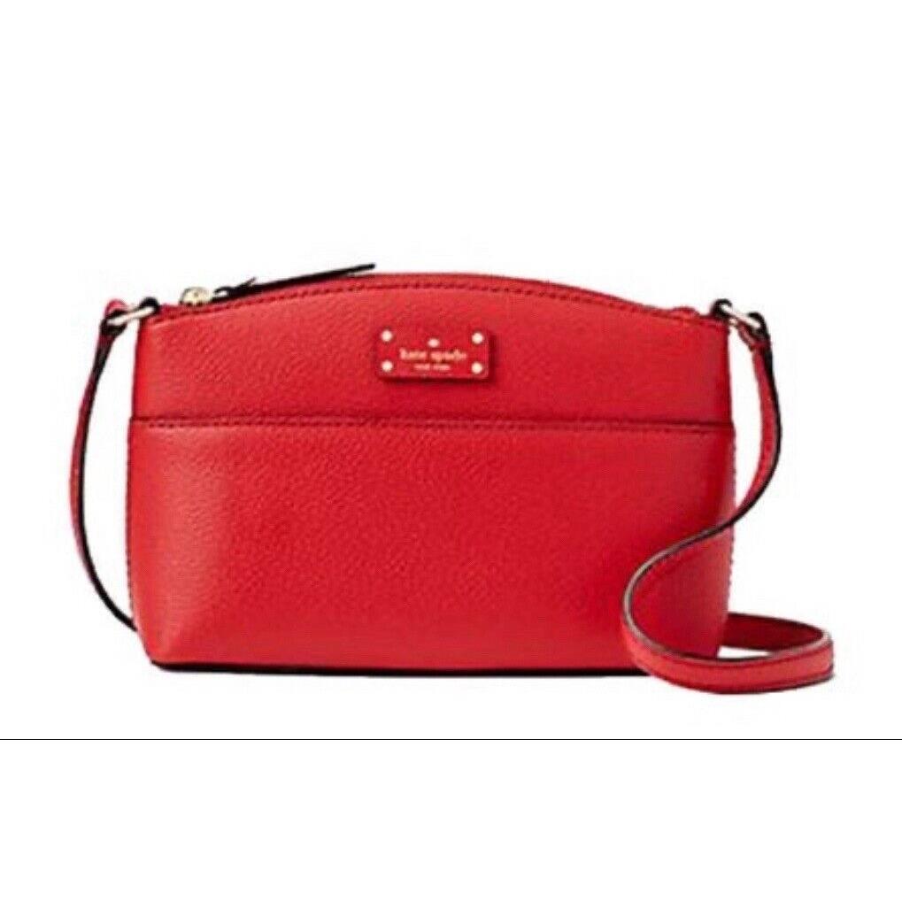 Kate Spade Millie Grove Street Crossbody Leather Handbag Red Carpet WKRU4194