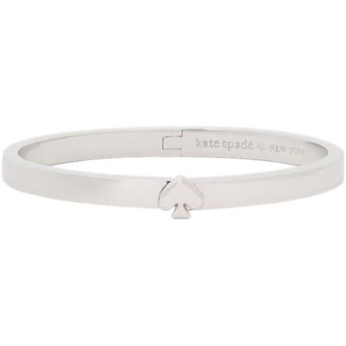 New Kate Spade Everyday Spade Thin Metal Bangle Silver Tone