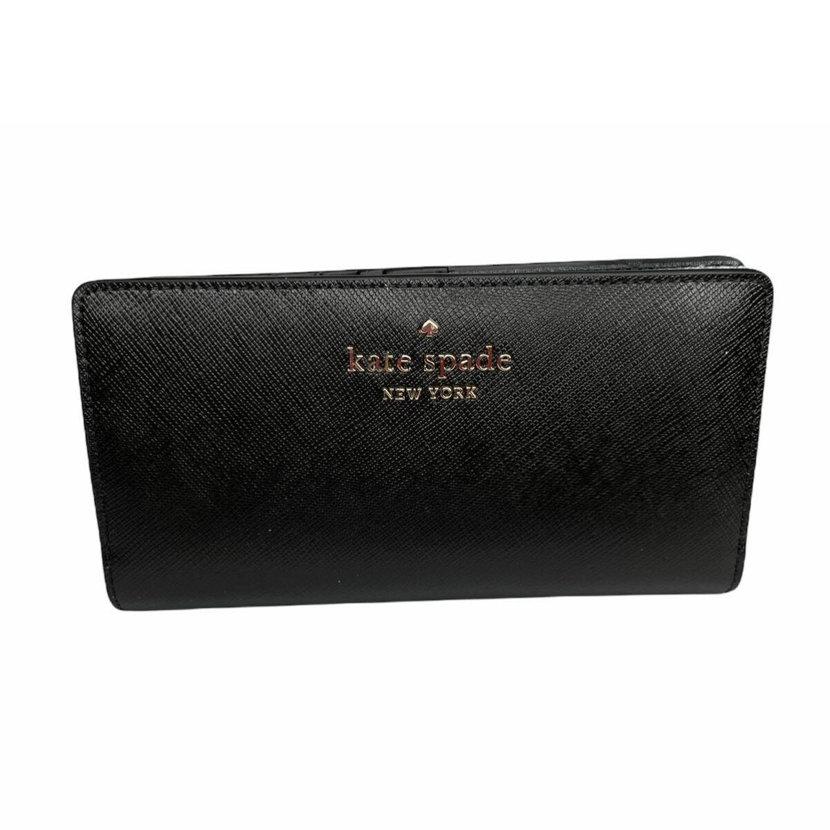 Kate Spade Staci Black Large Slim Bifold Wallet