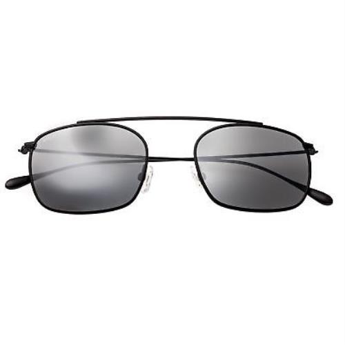 Simplify Collins Unisex Polarized Titanium Black Square Frame Sunglasses 104-BK