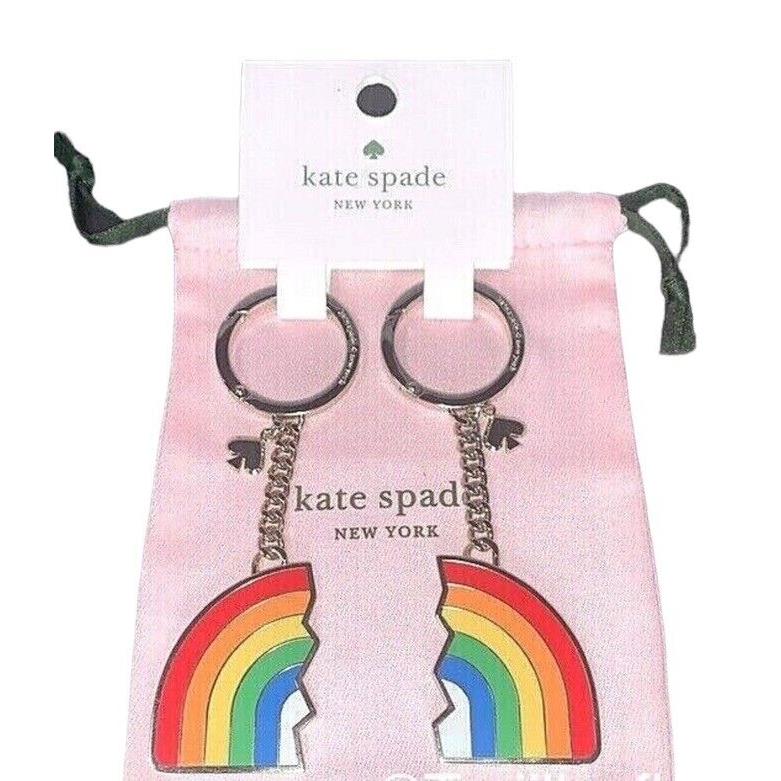 Kate Spade Pride Key Chain Matching Pair Bff W/dust Bag K7158 New