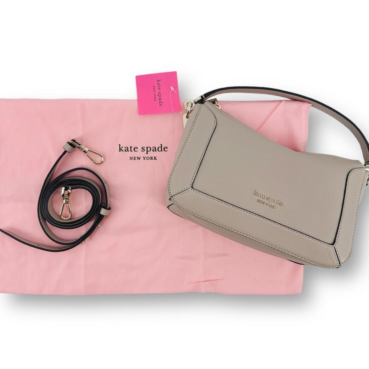 Kate Spade Crush Mushroom Pebbled Leather Bag Purse Crossbody Strap Medium