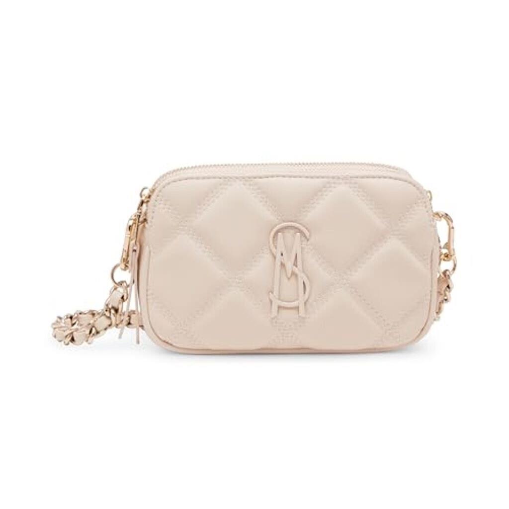 Steve Madden Bdaisy Quilted Crossbody Bag Ivory Gold