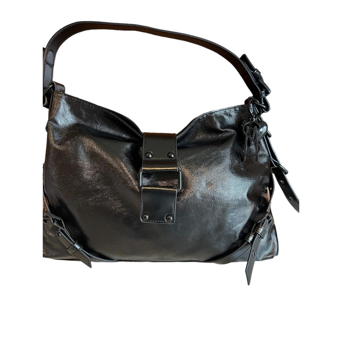 Steve Madden Bcullen Black Denim Hobo Bag Buckle Detail