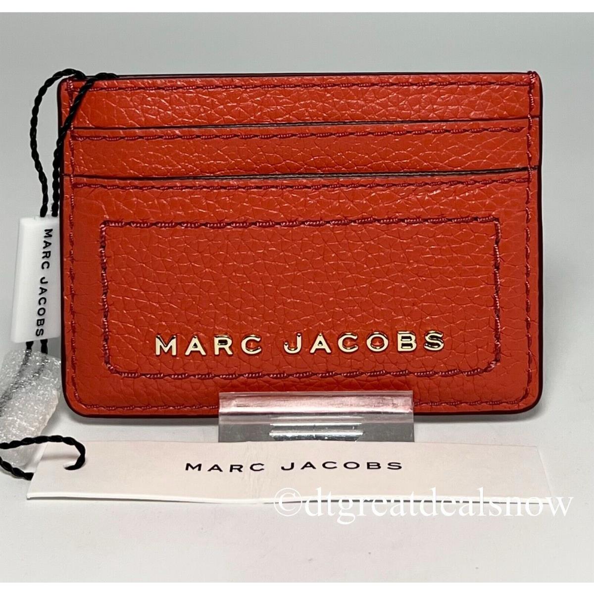 Marc Jacobs Card Case Burnt Sienna Small Leather Card Holder S102L01FA21