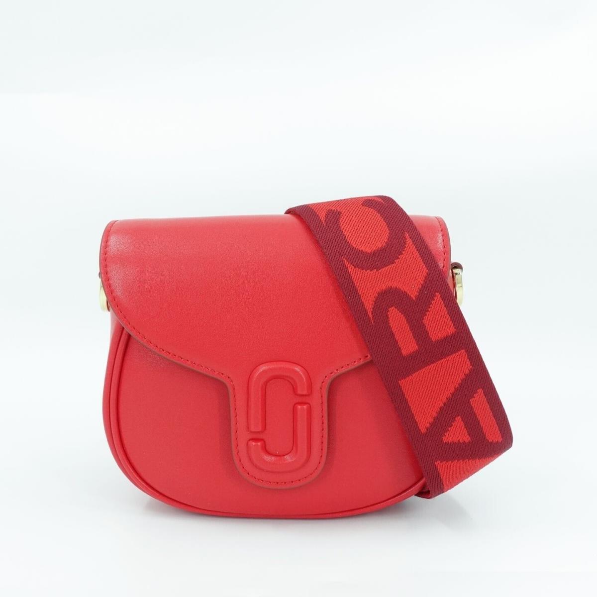 Marc Jacobs Women`s The Messenger Saddle Bag Small In Leather Red OS