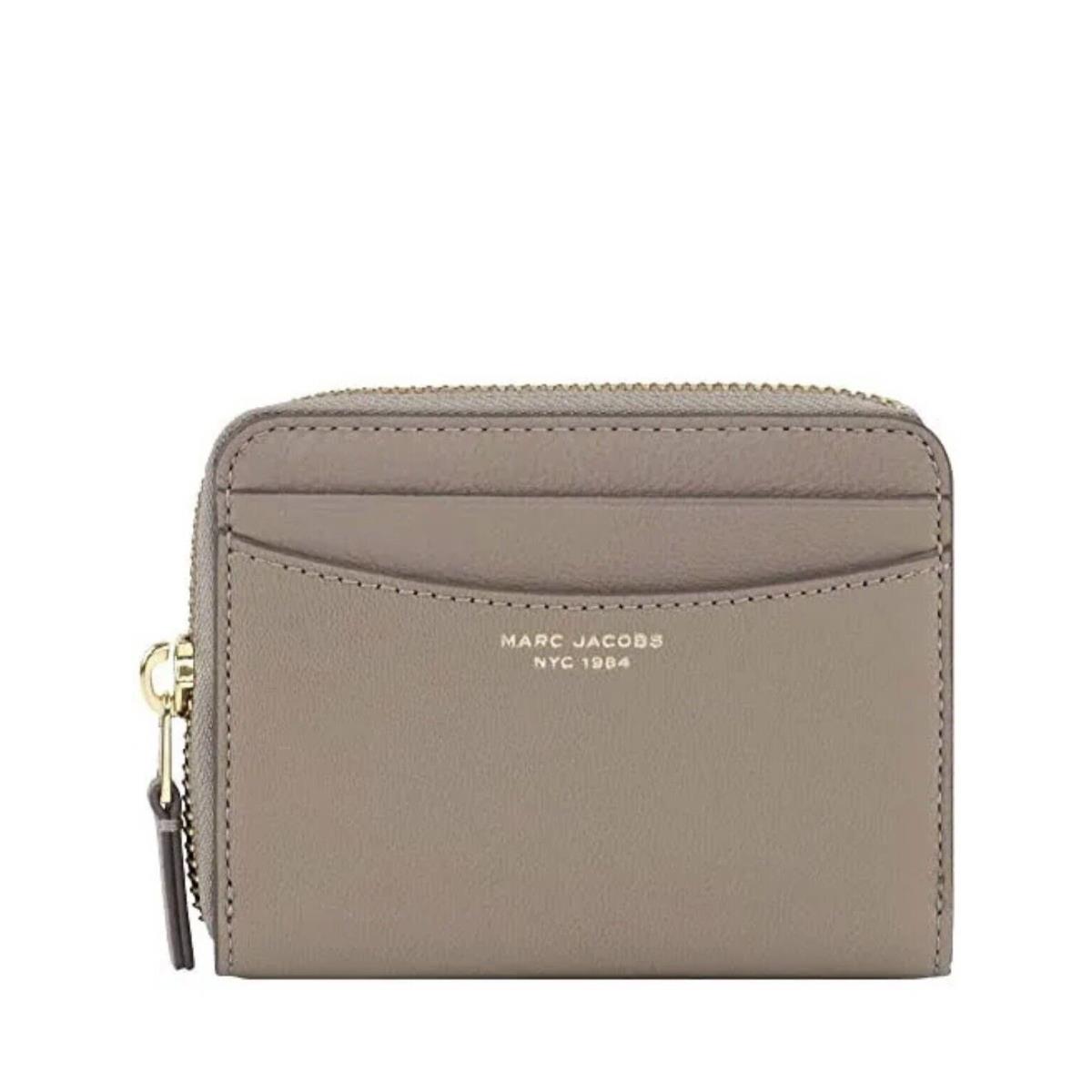 Marc Jacobs Women`s The Slim 84 Zzip Around Wallet Cement Grey One Size