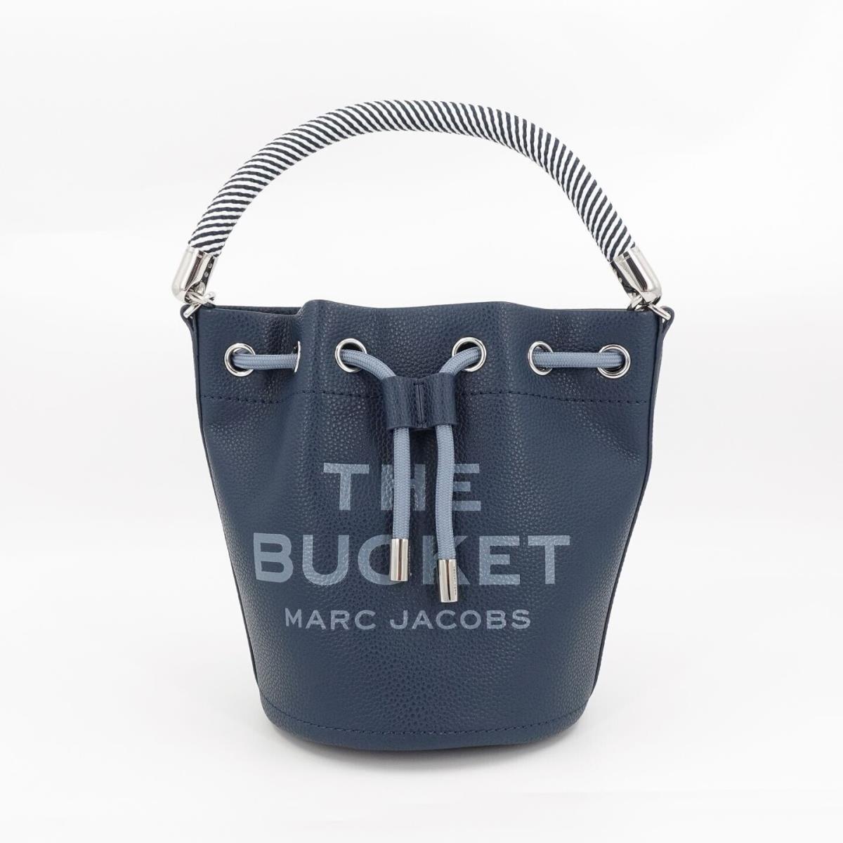 Marc Jacobs Women`s The Bucket Leather Bucket Crossbody Bag Blue Sea OS