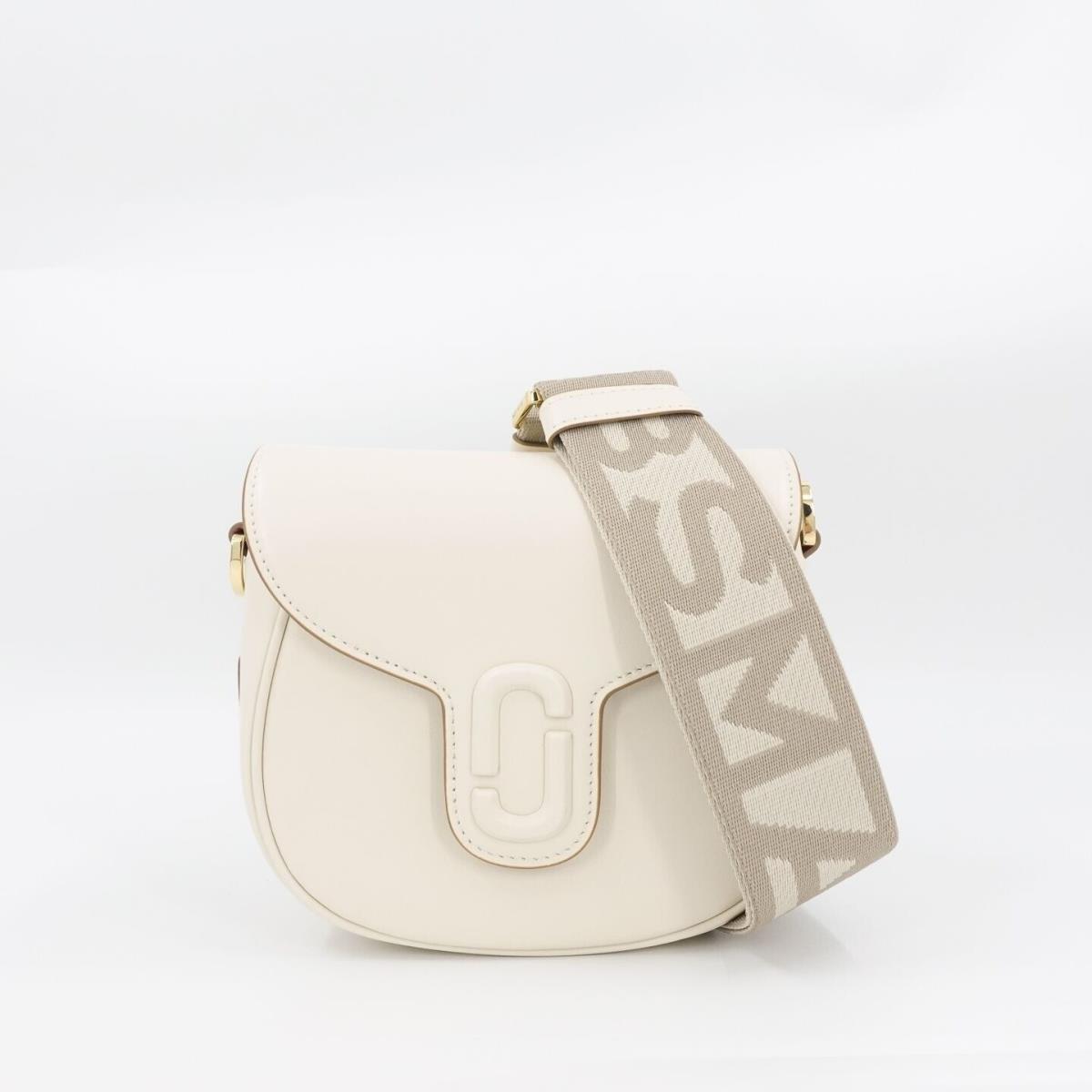 Marc Jacobs Women`s The Messenger Saddle Bag Small In Leather White OS