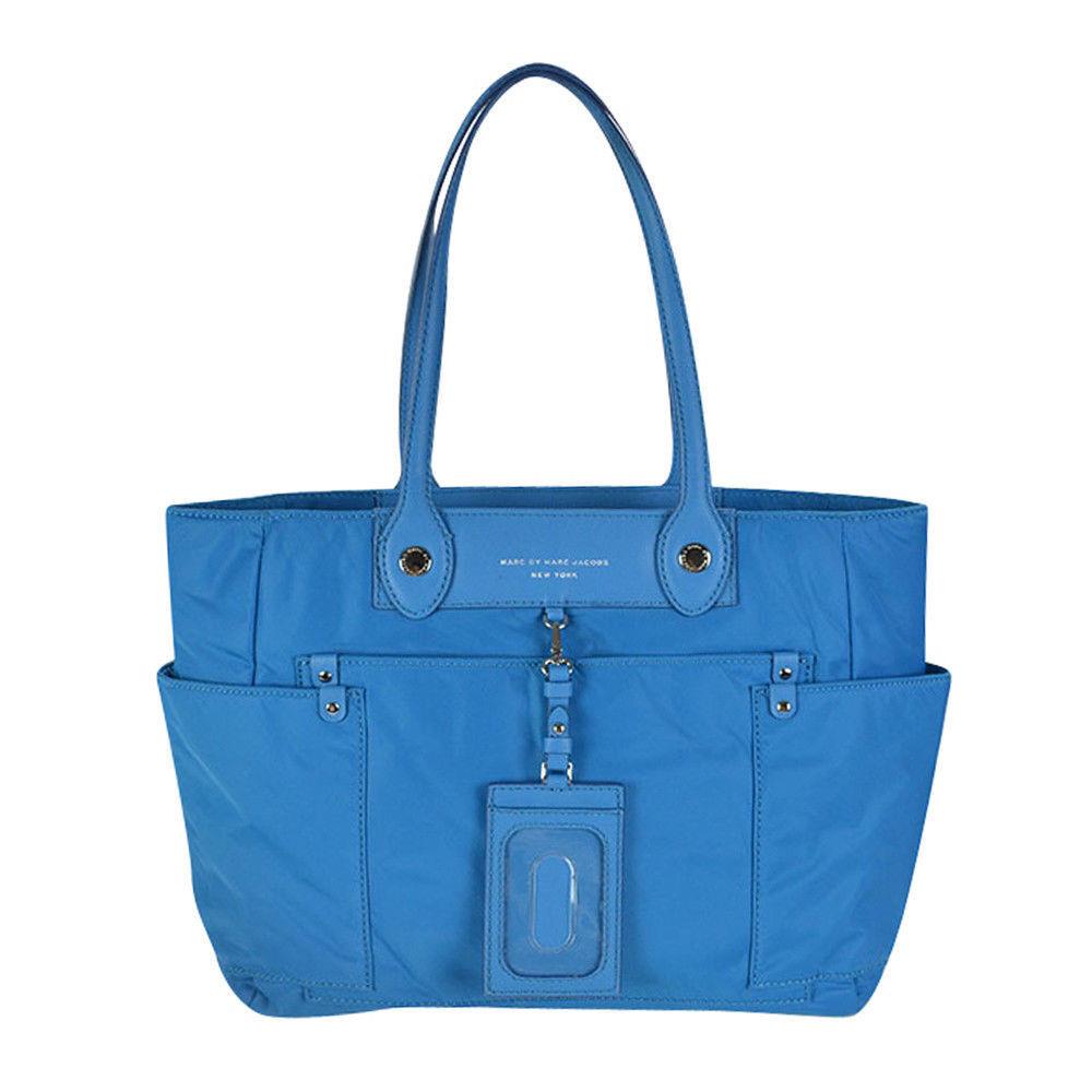 Marc by Marc Jacobs Preppy Nylon Clara Zip Tote Turkish Tile Blue