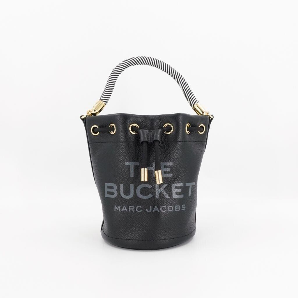 Marc Jacobs The Bucket Leather Bucket Crossbody Bag Black OS