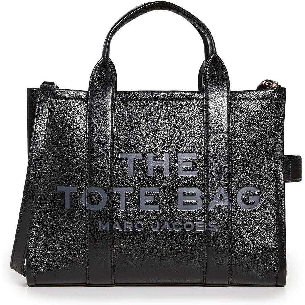 Marc Jacobs Women`s The Leather Medium Tote Bag Black One Size