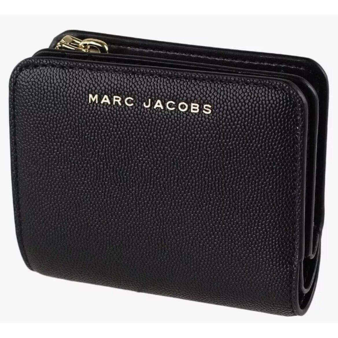 Marc Jacobs M0016993 Small Bifold Black Leather Women`s Wallet