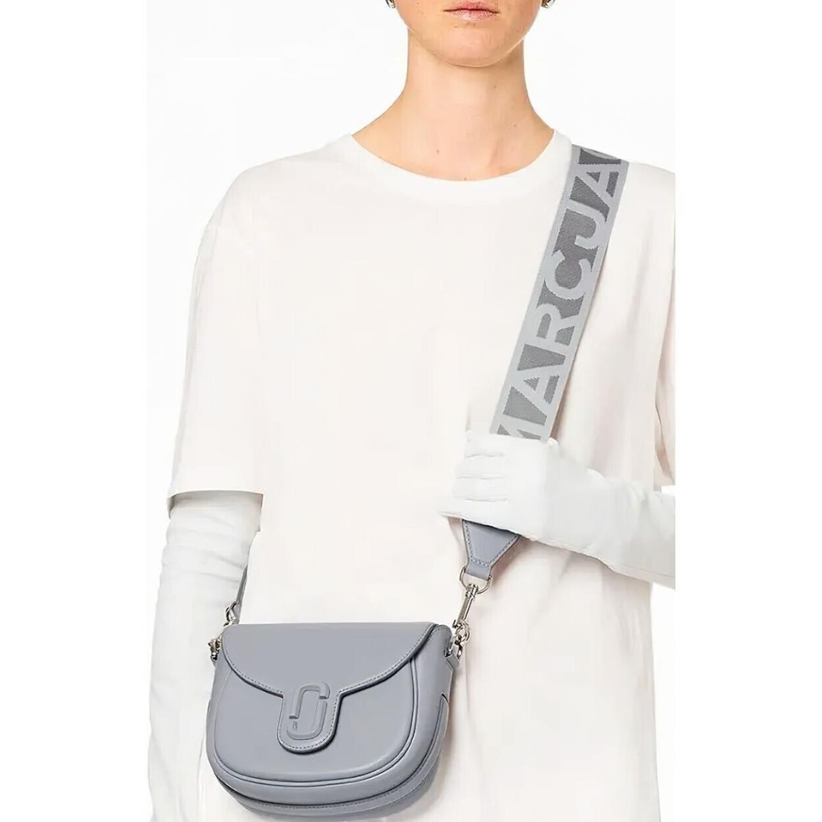 Marc Jacobs Women`s The Messenger Saddle Bag Small In Leather Gray OS