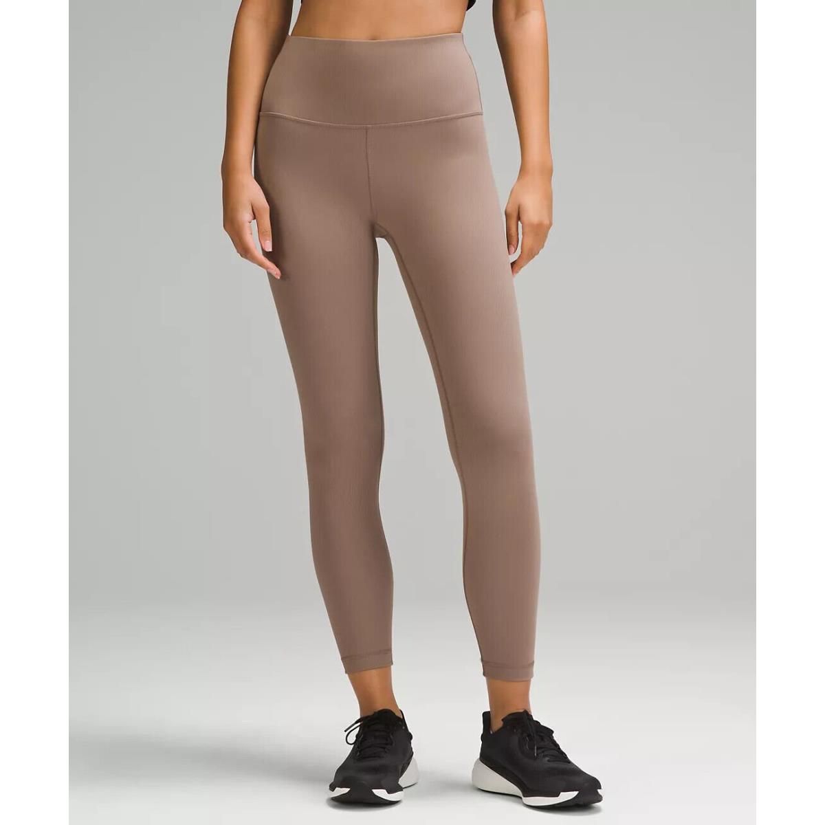 Lululemon Wunder Train High-rise Ribbed Tight 25 Taupetastic